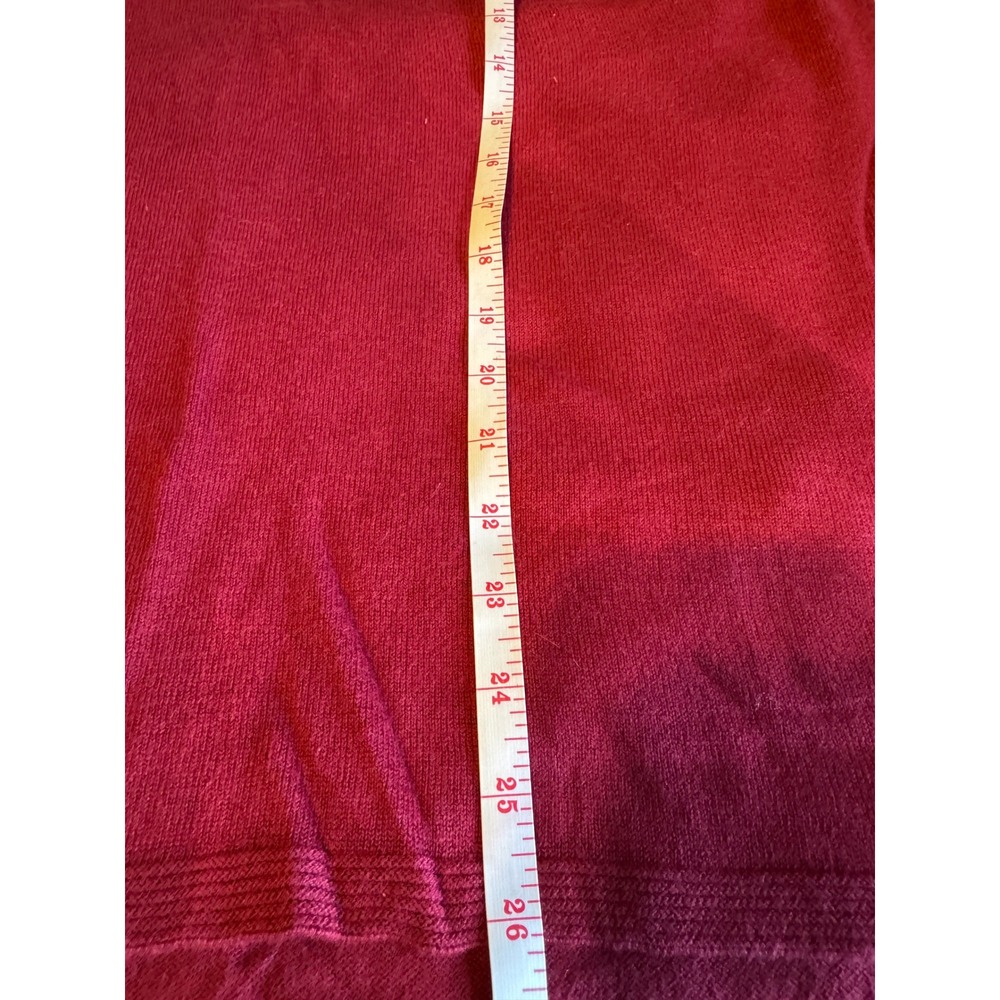J. Jill Womens Berry Pink Long Sleeve Knit Crewneck Tunic Sweater Size L - Picture 5 of 5